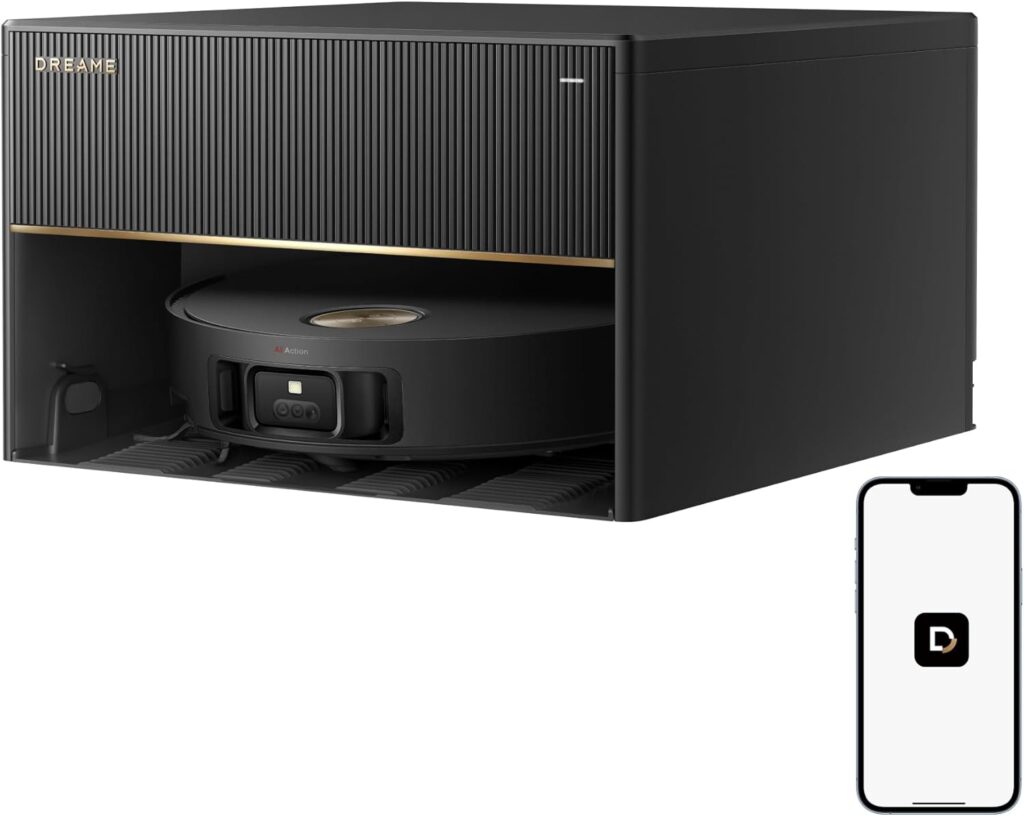 dreame x50 master aspirateur robot avec base compacte 24,9 cm