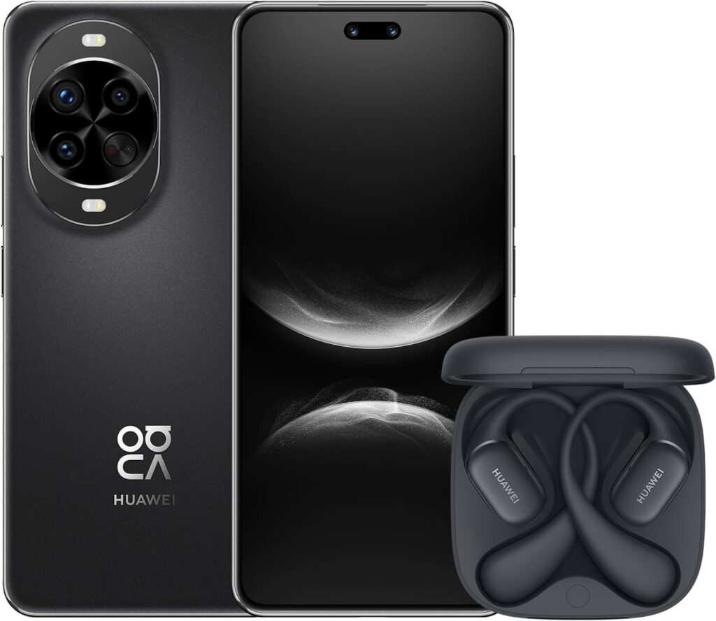 huawei nova 14 pro smartphone,+ freearc noir, capteur ultra chroma, double appareil photo portrait frontal 50 mp, navigation par gestes, supercharge turbo 100 w, Écran de 6,78 pouces, noir