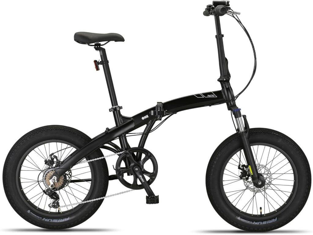 pacto one fatbike vélo pliant 6 vitesses cadre en aluminium