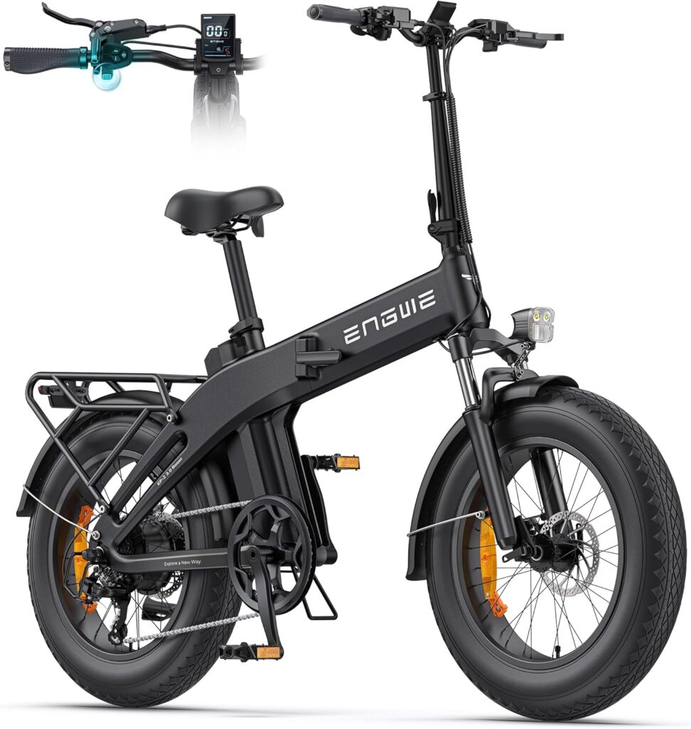 engwe e bike vélo pliable, batterie 48 v 13,5ah jusqu'À 120km
